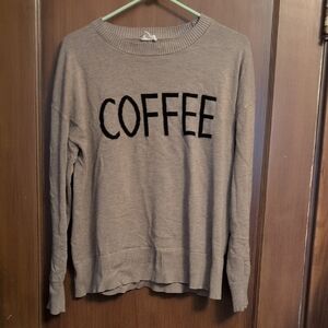 Coffee Oversize Sweater, Soft And Lightweight